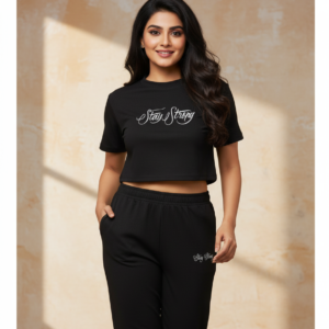 Black Athleisure Co-ord Set